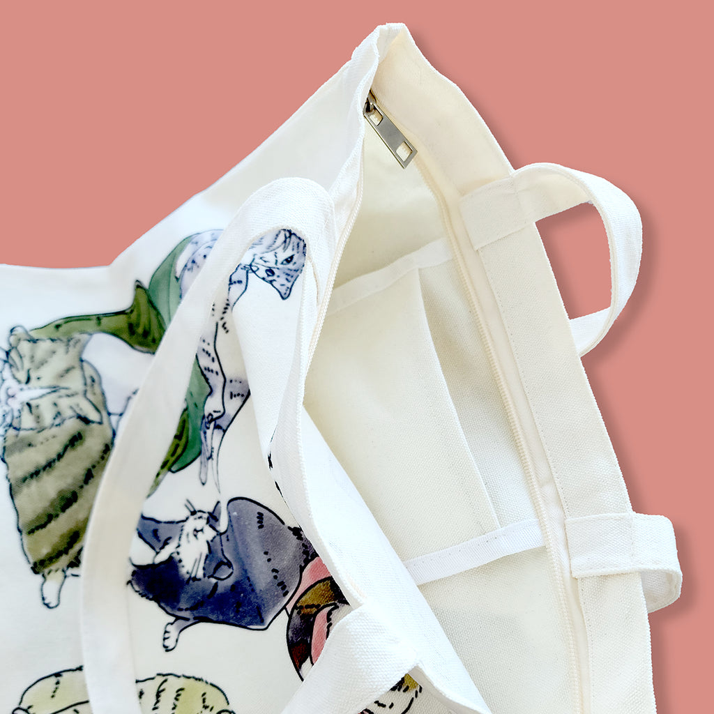 Yurie's | Cats on Couches - Cotton Bag – branches & knots